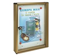 1PZ BACHECA PORTA AVVISI 1 FOGLIO CM 30 X 5 X 40 BRONZO: