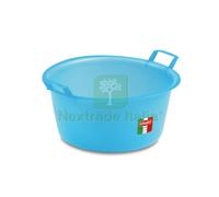 1PZ BACINELLA TONDA AZZURRA LT. 30 Ï CM. 50X24 H: