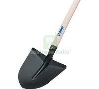 1PZ BADILE A PUNTA + SPALLA + M.LEGNO TITAN AGEF ACCIAIO TEMPRATO FAGGIO CM 29X: