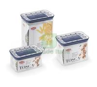 1PZ BARATTOLO RETTANGOLARE TOSCA LT.0,7 BIANCO BLU PALACE: