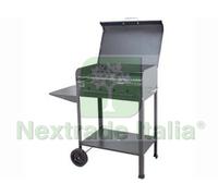 1PZ BARBECUE RETTANGOLARE A CARBONELLA "STELLA" CON RUOTE GRIGLIA CM.57,5X37: