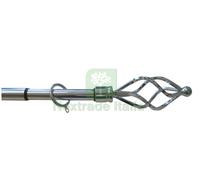 1PZ BASTONE PER TENDE VORTICE ESTENSIBILE CM. 120¸215 COL. ARGENTO: