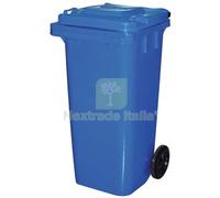 1PZ BIDONE IMMONDIZIA GREEN 120 + RUOTE ICS AZZURRO LT 120 CM 55X50 H.CM 94: