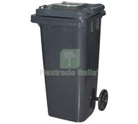 1PZ BIDONE IMMONDIZIA GREEN 120 + RUOTE ICS GRIGIO LT 120 CM 55X50 H.CM 94: