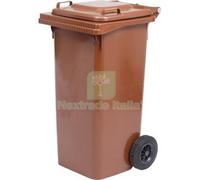 1PZ BIDONE IMMONDIZIA GREEN 240 + RUOTE ICS MARRONE LT 240 CM 72X58 H.CM 106: