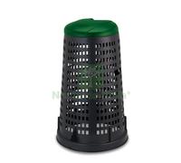 1PZ BIDONE TRESPOLO LT. 100 Ï CM. 58X90 H COPERCHIO COL. VERDE: