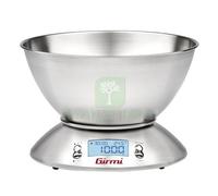 1PZ BILANCIA CUCINA DIGITALE PS85 INOX GIRMI KG 5 GR 1 + CIOTOLA 2XAAA NON INCL: