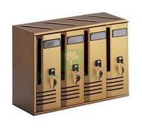 1PZ BLOCCHIERA SERIE CUBO 4 CASSETTE POSTALI PER INTERNI CM.42X17,5X30H. IN ALL: