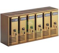 1PZ BLOCCHIERA SERIE CUBO 6 CASSETTE POSTALI PER INTERNI CM.62X17,5X30H. IN ALL: