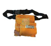 1PZ BORSA CARPENTIERE 2 TASCHE + PORTA MARTELLO EFFE CROSTA BOVINA + CINTA: