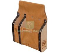 1PZ BORSA CARPENTIERE 3 TASCHE + DIVISORI LEGNO LUSSO CROSTA BOVINA CM 20X30X6,: