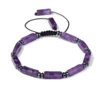 1pz Braccialetto in a - Viola per , Unisex, Design Resistente con Perline, Regalo per Natale o San Valentino