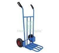 1PZ BRAVETTA CARRELLO PORTACASSE + SPONDA WORKIT PNEUM. MM 255X75 D.METALLO F.M:
