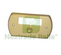 1PZ CAMPANELLO OVALE CON PULSANTE IN OTTONE:
