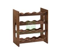 1PZ CANTINETTA IN LEGNO SCURO 16 POSTI CM.42X25X50H: