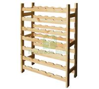 1PZ CANTINETTA IN PINO PER BOTTIGLIE A 42 POSTI DIMENSIONI CM 63X25X98H: