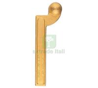 1PZ CARDINE INFERIORE OTTONE LUCIDO SINISTRO: