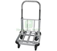 1PZ CARRELLO PORTACASSE ALLUMINIO TELESCOPICO 4 RUOTE 150 KG: