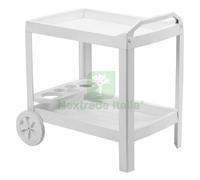 1PZ CARRELLO PORTAVIVANDE IN PLASTICA 'ASTRO' BIANCO: