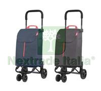 1PZ CARRELLO SPESA 50 LITRI "TWIN" 4 RUOTE NERO: