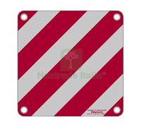 1PZ CARTELLO SEGNALETICO CARICHI SPORGENTI IN ALLUMINIO RIFRANGENTE CM. 50X50: