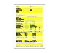 1PZ CARTELLO SEGNALETICO CONCESSIONI EDILI CM. 60X80: