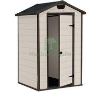 1PZ CASETTA KETER MANOR EFFETTO LEGNO BEIGE CM. 129X103X196H: