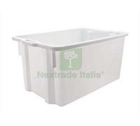 1PZ CASSA IN POLIPROPILENE SOVRAPPONIBILE INSERIBILE LT.50 CM.56X42X30H.: