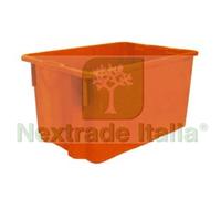 1PZ CASSA IN POLIPROPILENE SOVRAPPONIBILE INSERIBILE LT.50 CM.56X42X30H.: