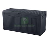 1PZ CASSAPANCA KETER EFFETTO LEGNO COMFY GRAFITE 116X44X57H 270LT.: