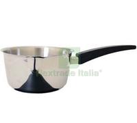 1PZ CASSERUOLA INOX CONICA MANICO IN BACHELITE Ø CM 14:
