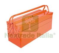1PZ CASSETTA IN METALLO A 5 SCOMPARTI LUNGA CM.53X21X21H. :