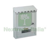 1PZ CASSETTA POSTALE MEDIA CON TETTO E CHIAVE A CILINDRO BIANCA CM.21X7X30H. CO: