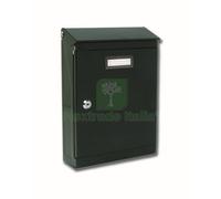 1PZ CASSETTA POSTALE MODELLO EVOLUZIONE CON TETTO E SERRATURA H 320 VERDE: