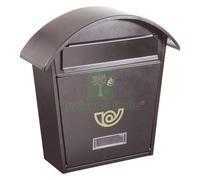 1PZ CASSETTA POSTALE PORTA RIVISTA SERIE 'CHALET' VERNICIATA GRIGIO GHISA: