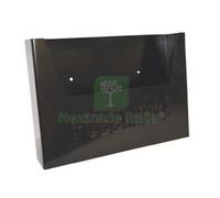1PZ CASSETTA RACCOGLI PUBBLICITA' IN METALLO CM.34X8X25,5H. COLORE NERO: