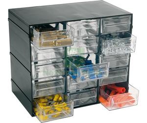 1PZ CASSETTIERA MOD.HOBBY A 15 SCOMPARTI: