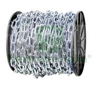 1PZ CATENA GENOVESE ZINCATA IN ROTOLI N°24 MAGLIA Ø MM.6,5 IN ROTOLI DA MT.25: