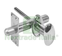 1PZ CATENACCIO A CREMAGLIERA DA INFILARE IN OTTONE CROMATO Ø MM.17X80 :