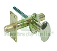 1PZ CATENACCIO A CREMAGLIERA DA INFILARE IN OTTONE LUCIDO Ø MM.17X80 :
