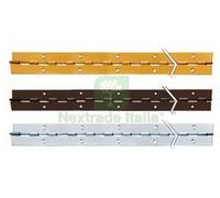 1PZ CERNIERE A METRAGGIO DA MT.2 MM.40X0,7 FERRO NICHELATO: