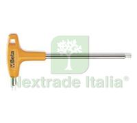1PZ CHIAVI ESAGONALI CON IMPUGNATURA A "T" CROMATE ART.96 T MM. 7: