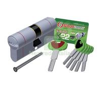 1PZ CILINDRO SAGOMATO EVO K22 TOP SECUREMME OTT.NICH.SATIN CHIAVI 5 MM 87 41+46: