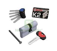 1PZ CILINDRO SAGOMATO PROFILO EUROPEO "K2" 1+5 CHIAVI 0CK2 MM.30X50 (3200CCS305:
