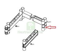 1PZ CINTURA L PER ARMADIO TERRY WAVE 1 ANTA CM 35X44X181H TUTTOPIANI 2350RUW: