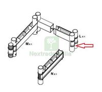 1PZ CINTURA L PER ARMADIO TERRY WAVE 1 ANTA CM 35X44X181H TUTTOPIANI 2350RUW:
