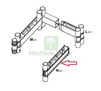 1PZ CINTURA N PER ARMADIO TERRY WAVE 1 ANTE CM 35X44X181H TUTTOPIANI 2350RUW:
