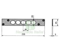 1PZ CISA ART.06220.00.0 FERROGLIERA PER SERRATURA: