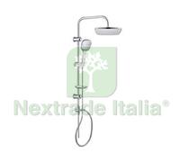 1PZ COLONNA DOCCIA LUSSO CROMATA QUADRA SOFFIONE CM.22,5X22,5: