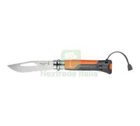 1PZ COLTELLO OPINEL 08 OUTDOOR MM 85 PP ARANCIONE GRIGIO: